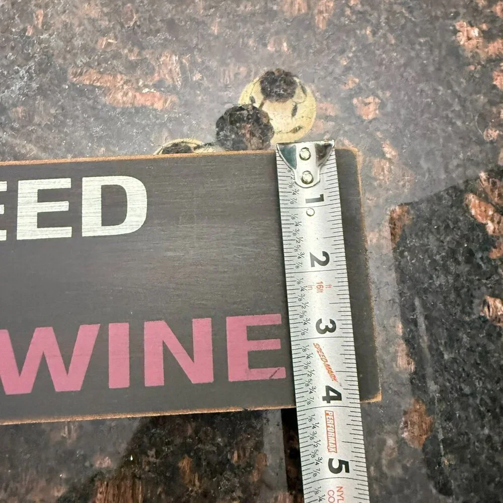 All you need is love…and wine sign with wall hanger